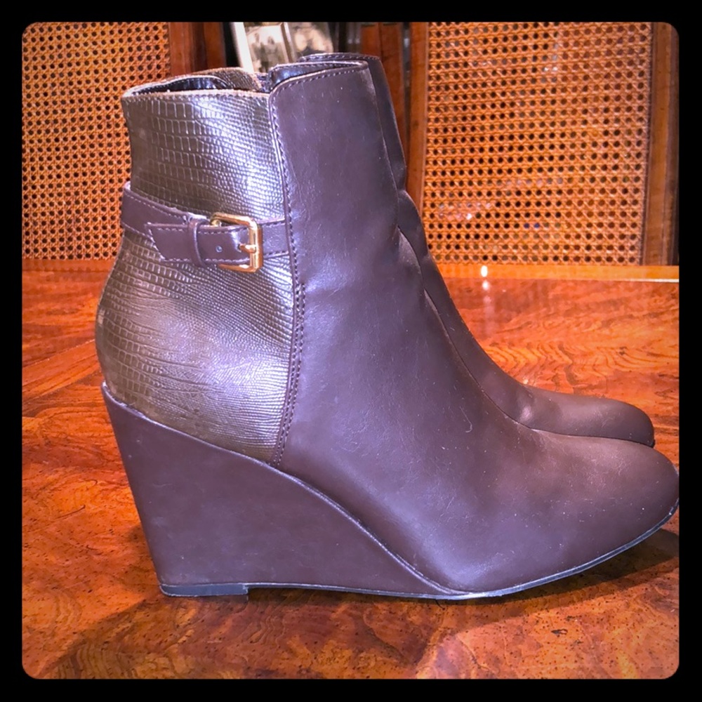 Brown booties